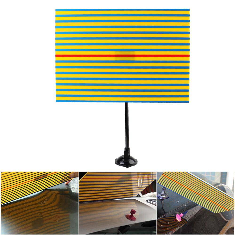 Dent Repair Removal Tool Paintless Car Depression Assist Repair with LED Light Checking Reflector Line Board and USB
