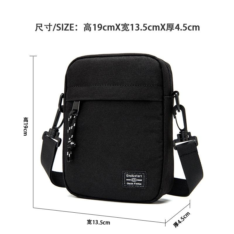Men's satchel extra small shoulder mini small hanging bag small satchel trendy brand diagonal span small backpack lightweight boys messenger bag