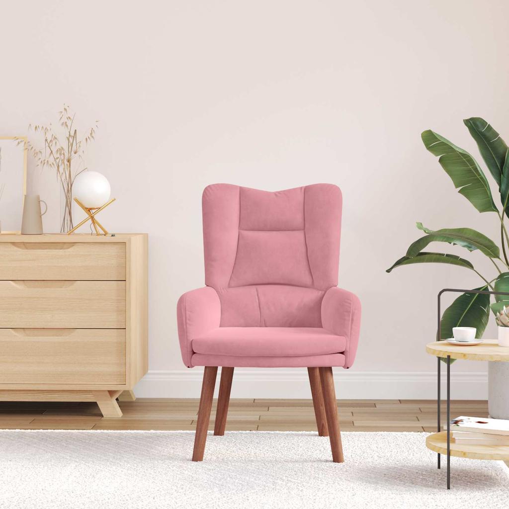 Armchair Pink 63 X 67 X 94 Cm Velvet
