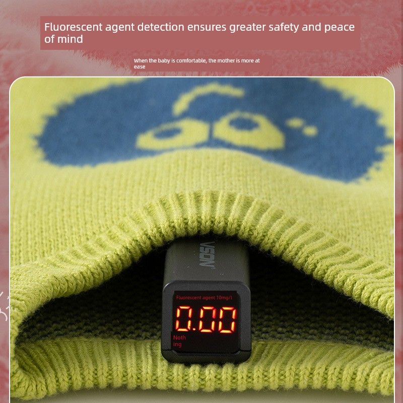 Fruit Green Emoticon Pattern Sweater for Boys and Girls, Autumn and Winter Children's Clothing, Thickened Children's Knitwear, Boys' Pullover Top