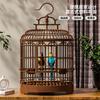 Large Portable Bird Cage Parrots Budgies Lovebirds Plastic Vintage Style With Feeder Net Cover Paper Liners