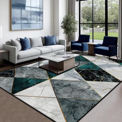 Geometry Luxury Large Area Carpet Living Room Decoration Modern Rug Non-slip Bedroom Lounge Rug Washable Balcony Kitchen Mat