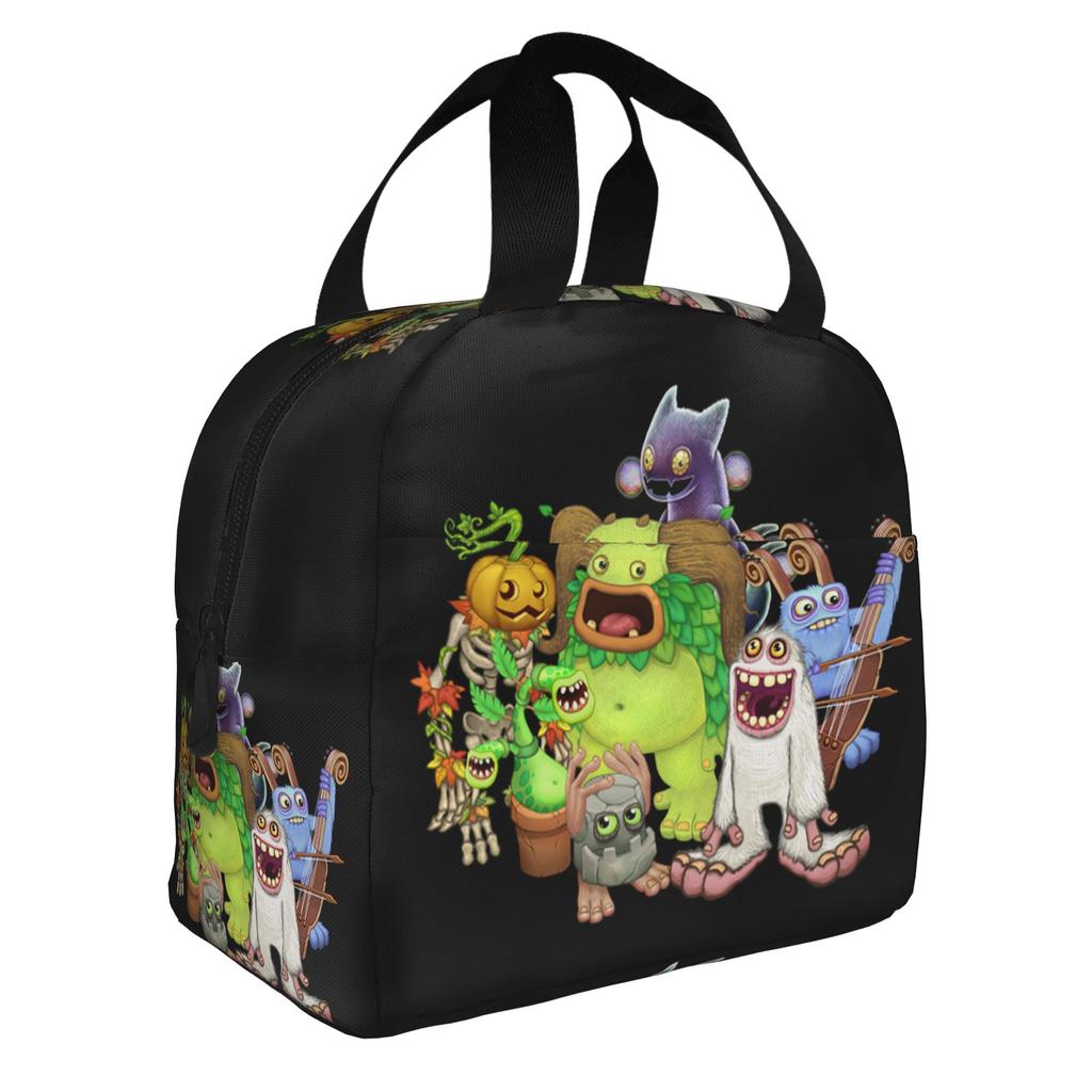 My Singing Monsters Lunchtasche Herren Damen Kühl- und Warmhalte-Isolierbox für die Schule