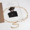 Leaf decoration metal waist chain women's versatile high-end fashion skirt belt accessories women's waist rope
