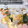 2pcs Flameless LED Light Candles Crystal Candle Transparent Electronic Night Lamp for Wedding Valentine's Day Party Decor