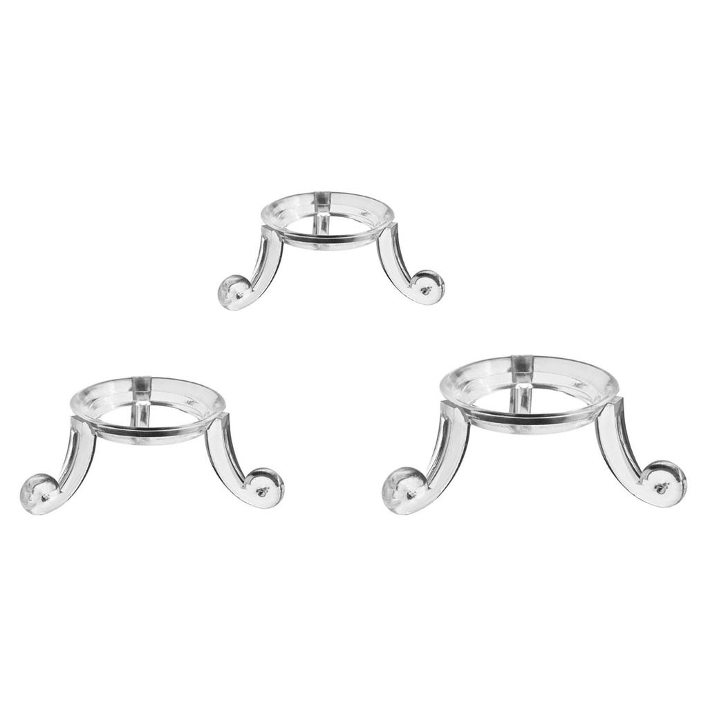 Clear Spheres Holder Triangular Structure Rack Small Ball Display Stand for Spheres Tennis Golf Ball Sports Ball Collections