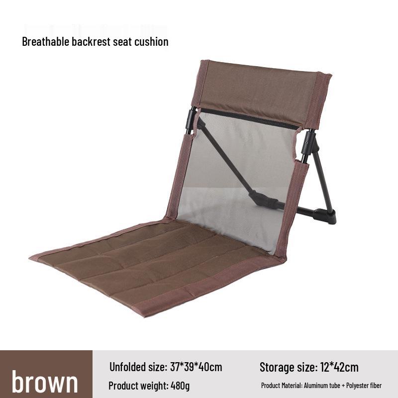 Portable Folding Outdoor Chair with Backrest - Ideal for Camping, Lawn, and Beach