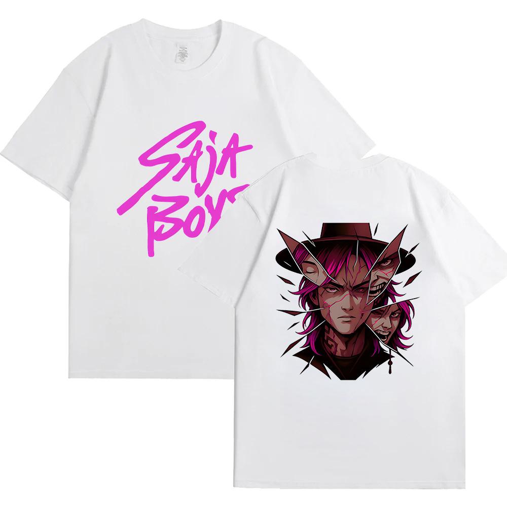 KPop Dämonenjäger Film Saja Boys T-Shirts Männer Frauen Hochwertiges Baumwoll-T-Shirt Mode Hip Hop Harajuku Kurzarm-T-Shirts