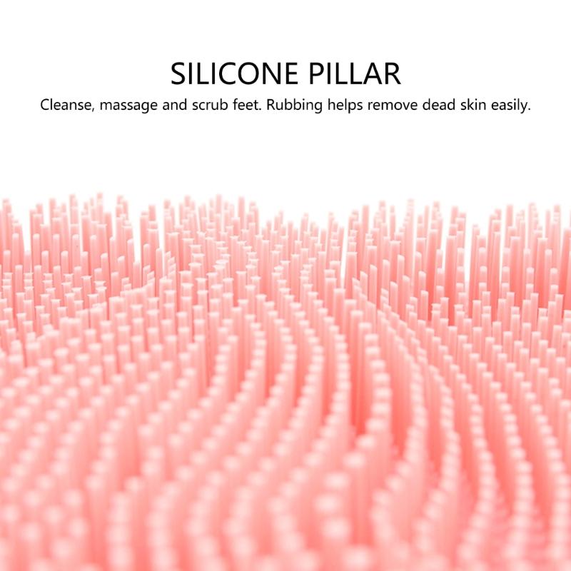 Soft TPE Foot Scrub Mat With NonSlip Texture For Bathroom Safety Comfortable Massage Surfaces Foot Scrubber Feature