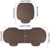 Universal Flax Linen Auto Seat Case Front Rear Non Slide All Season Automotive Protector Mat Pad Keep Warm Universal Fit Truck Suv Van