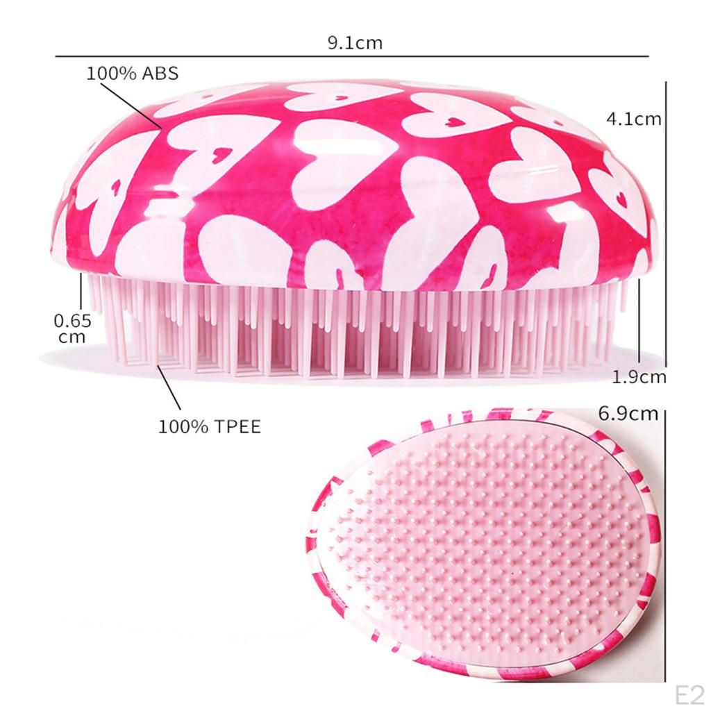 Hair Brush Portable Round Massage Comb Styling Tools For Women Girls