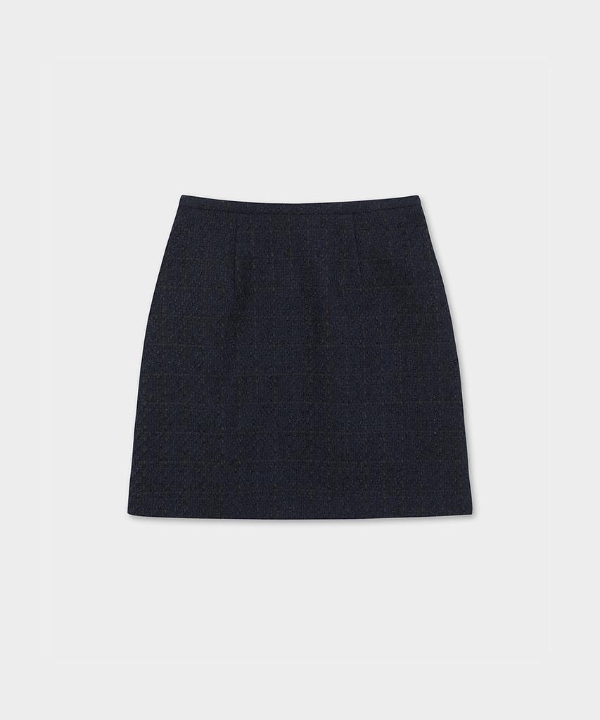 Brooks Brothers Boucle 2-Pocket Skirt (Navy) (Bbkzwf4151Qef)