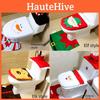 Weihnachts-Toilettendekorationen Festliches Dreiteiliges Set mit Plüsch-Weihnachtsmann-, Schneemann- und Rentier-Designs