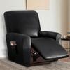 1/2 Seat Waterproof Recliner Armchair Cover Pu Leather Recliner Cover Elastic Relax Single Sofa Slipcovers For Living Room Decor