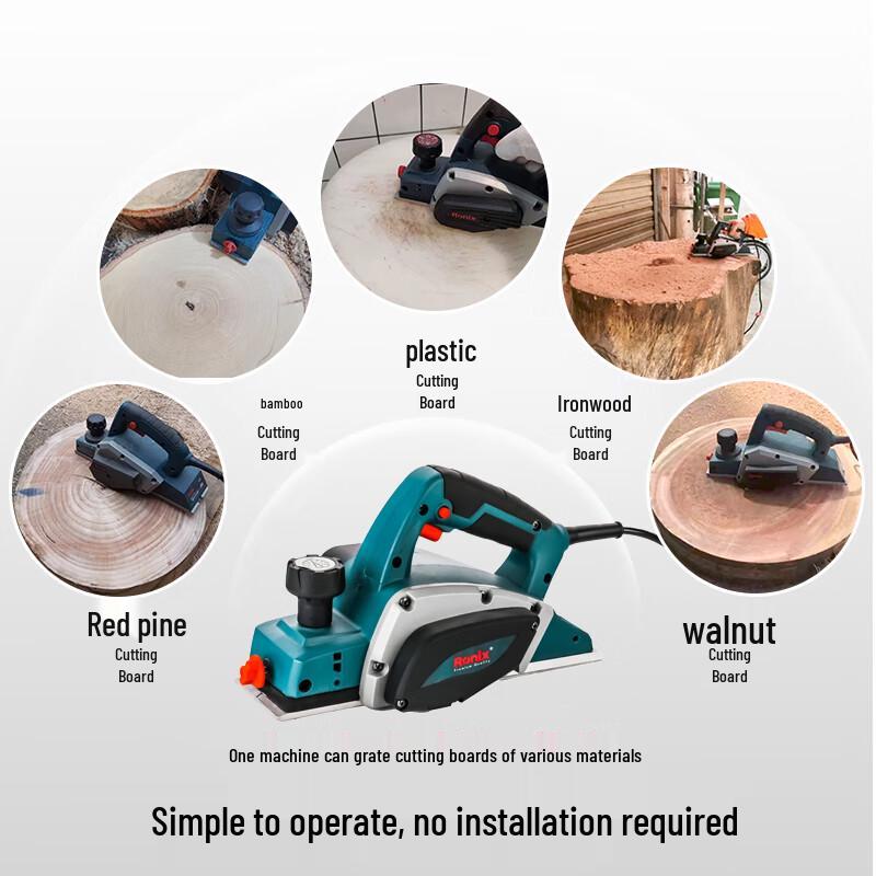 Ronix Electric Wood Planer CN plug (adapter included)