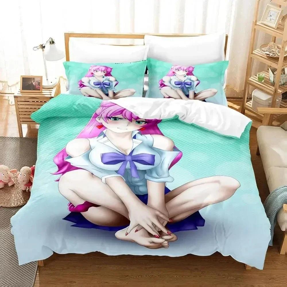 Anime Mehr als ein Ehepaar, aber keine Liebenden Bettwäscheset Bettbezug Laken Bedrucktes Bettset Kissenbezug Bettdecke Schlafzimmer