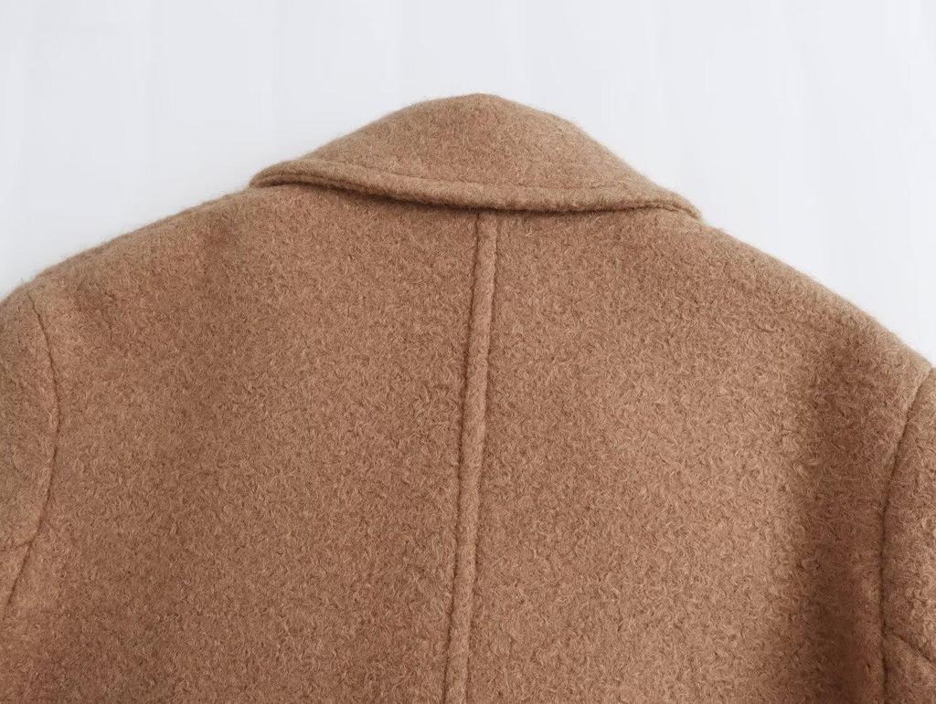 2024 Autumn/Winter European & American Women's Long Wool Coat