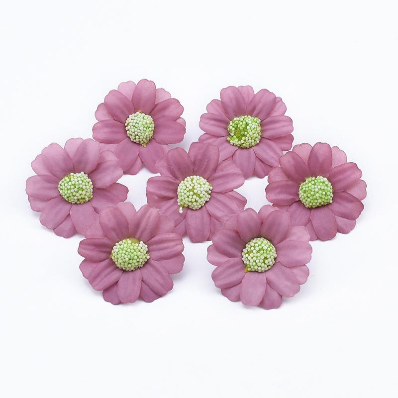 

Искусственная головка цветка ромашки шелковый искусственный цветок сделай сам лесной венок для головы аксессуар цветок искусственный реквизит для съемки украшение искусственные цветы 5 pcs темно-красного