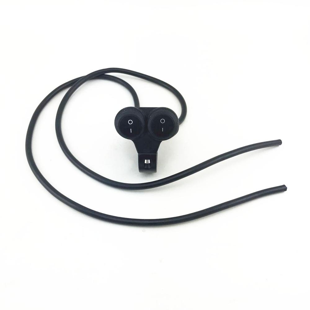 New Dual 22mm 7/8in Handle Bar Rocker Switch On/Off High Low Light Switch Waterproof
