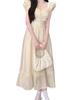 White Small Flying Sleeve Dress Children's Summer 2026 New Waist Thin French Temperament First Love Fairy Long Dress