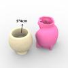 Face Flower Pot Silicone Mold Succulent Planter Concrete Mold Cute Concrete Cement Mold for DIY Pen Holder,Home Decors