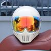 Vintage Full Face Motorcycle Helmet Men Women All Weather DOT Certified ABS Windproof Comfort Liner Motorbike Gear