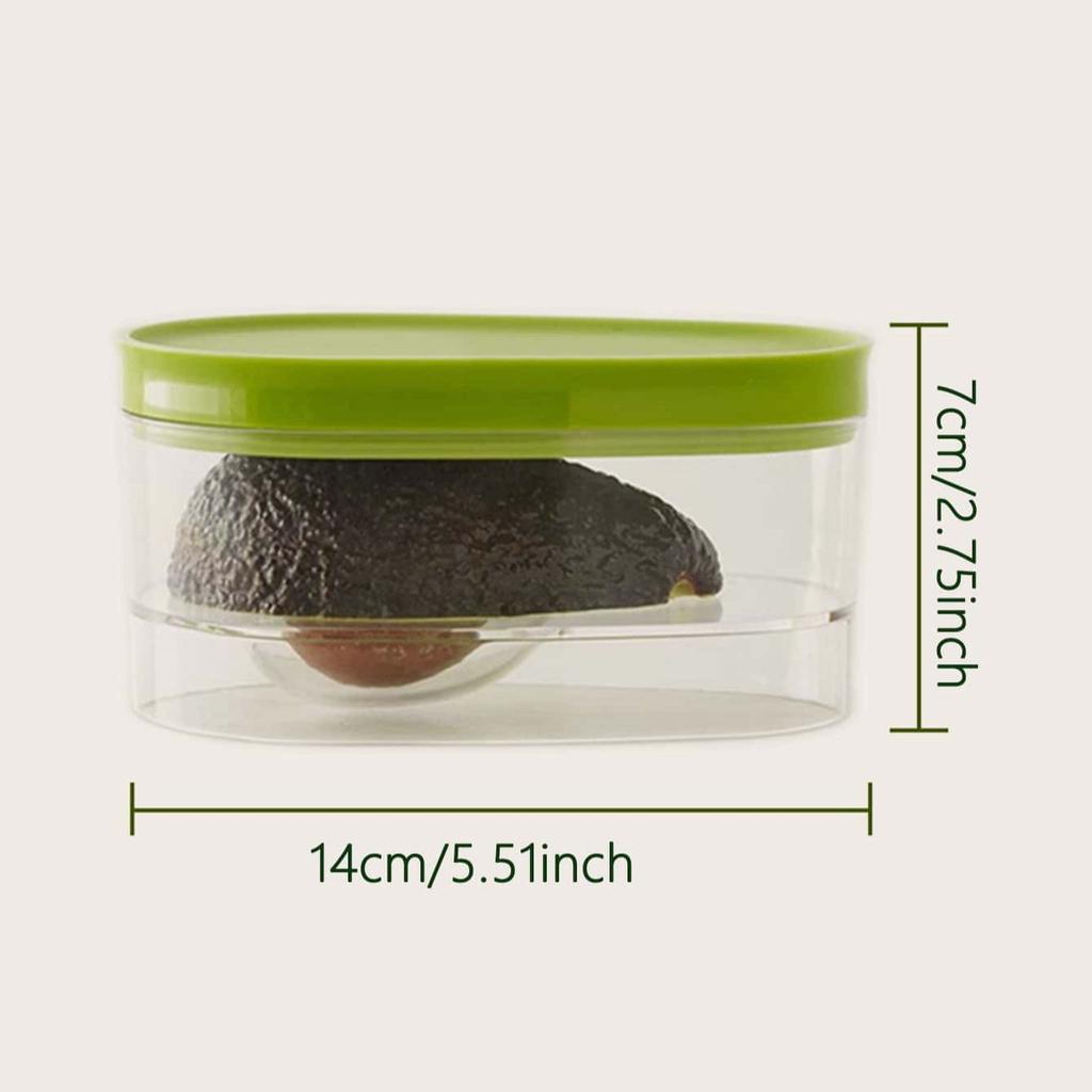 1pc Avocado Food Storage Box Space Saving Plastic Fruit Container for Kitchen Crisper Vegetable Organizer,Outdoor accessories