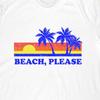 Beach Please T-Shirt | Retro Palm Tree Summer Vacation Tee