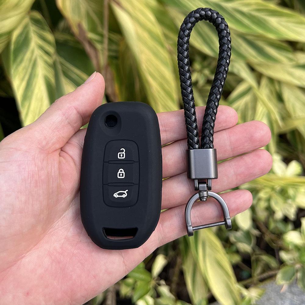 Silicone Car Key Case Soft Remote Cover For Renault Kwid Trafic Clio Kadjar Clio 5 Captur Arkana Sandero Stepway Logan Twingo