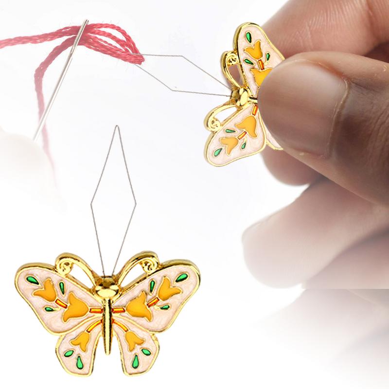 Schmetterling Nadel Einfädler Faden Nadel Gerät Draht Stich Einfügen Bastelwerkzeug Nähmaschinen Zubehör