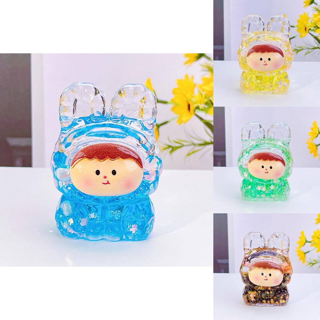 Entzückende Cartoon Lilith Figur Nachtlicht mit leuchtendem Glitzer für Heimdekoration