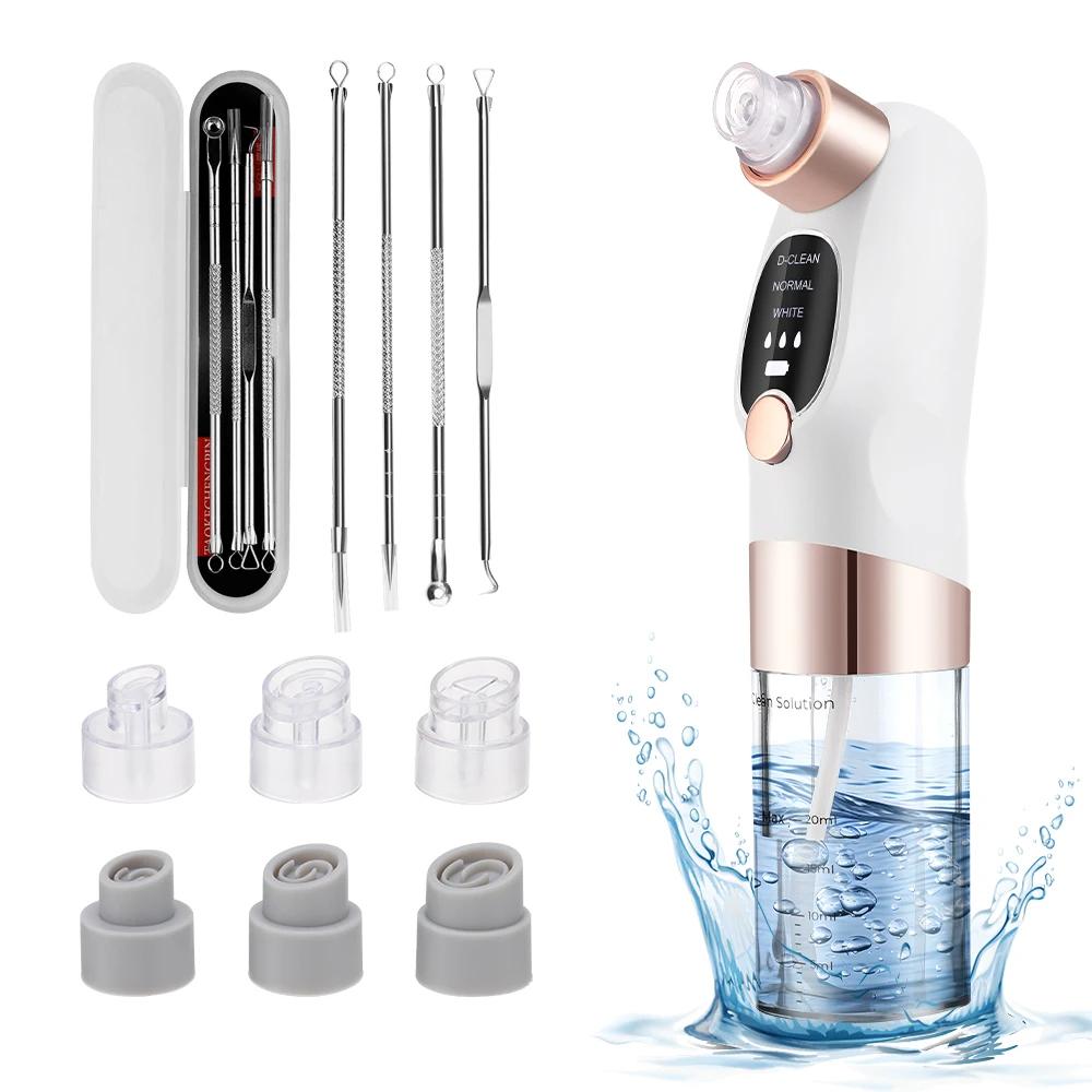 Electric Blackhead Remover Acne Needles Set Vacuum Bubble Water Cycle Black Head Pimple Black Spots Removal Face Pore Cleaner
