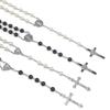 FREE SHIPPING Vintage Religious Cross Pendant Zircon Zircon Bead 72cm Long Sweater Necklace for Unisex