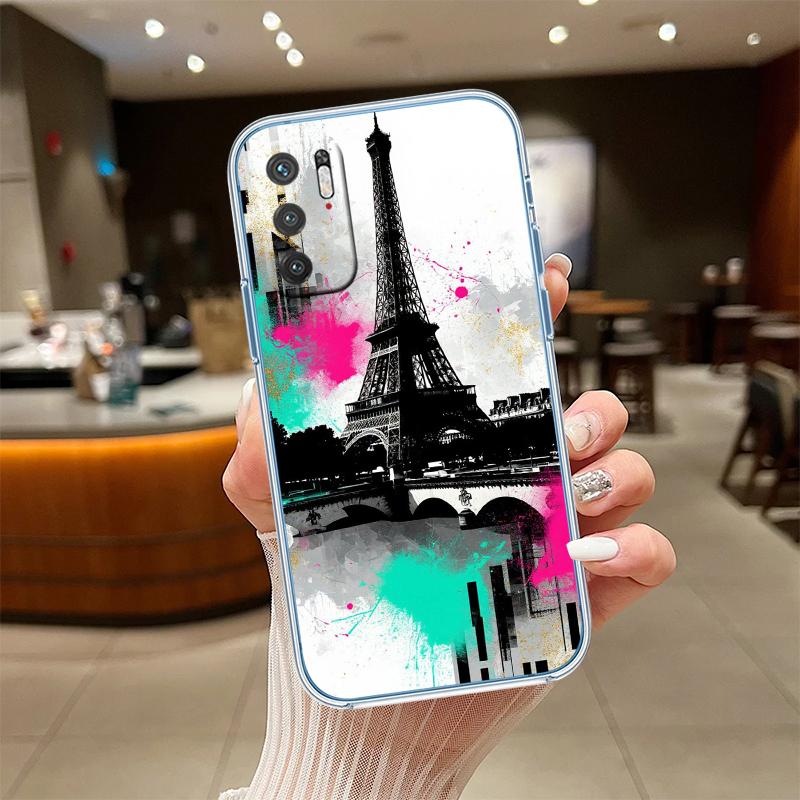 RE49 Paris Eiffel tower Transparent Phone Case for Motorola Moto Edge 20 30 40 50 S30 Fusion Ultra Pro Neo Lite + G200 G23