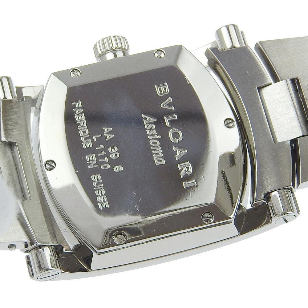 Bvlgari Assioma Watches AA39S BlueDial Stainless Steel Quartz Analog Display Boys Used