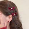 Bow Hair Clip Headdress Cute Small Bangs Clip Women'S Forehead Side Clip New Explosive