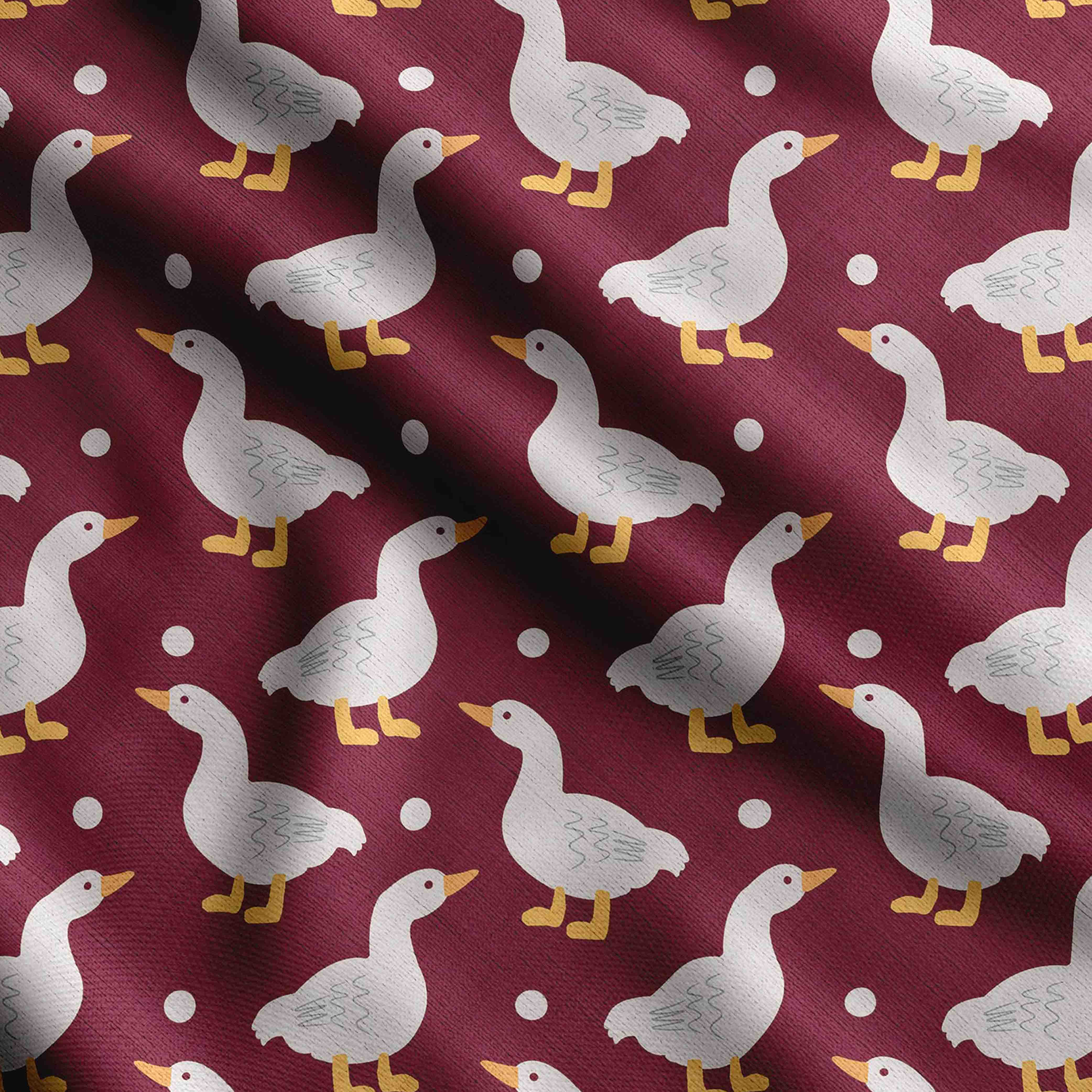 

Бавовняна тканина для стьобання Soimoi з принтом птахів, продана у дворі шириною 42 дюйми, середня вага, бавовняна тканина для шиття 42 Inch Wide - Cotton Poplin малиновий