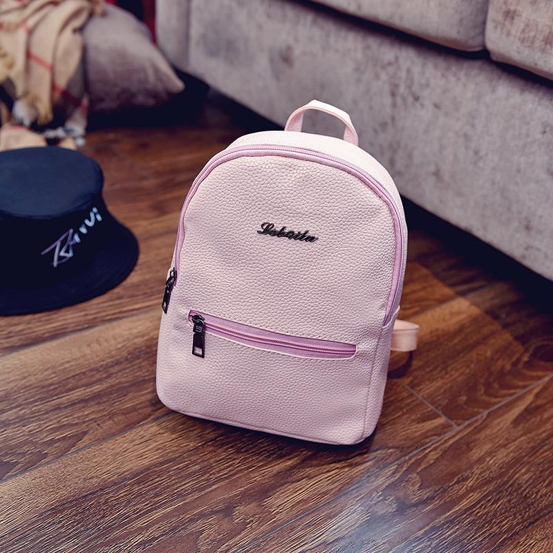 Women Lady Leather Mini Teenager Girls Stylish Outdoor Travel Shopping Backpacks