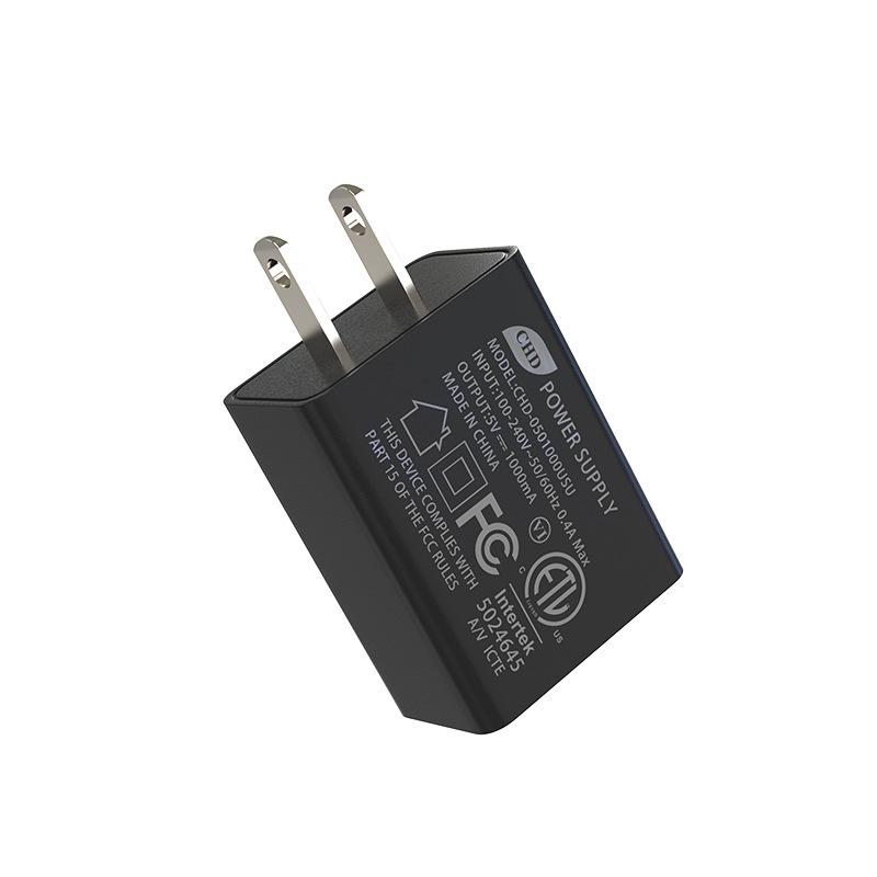 5V 1A Charger USB Head with ETL/FCC Certification for Home, Pet Supplies, and LED Strips