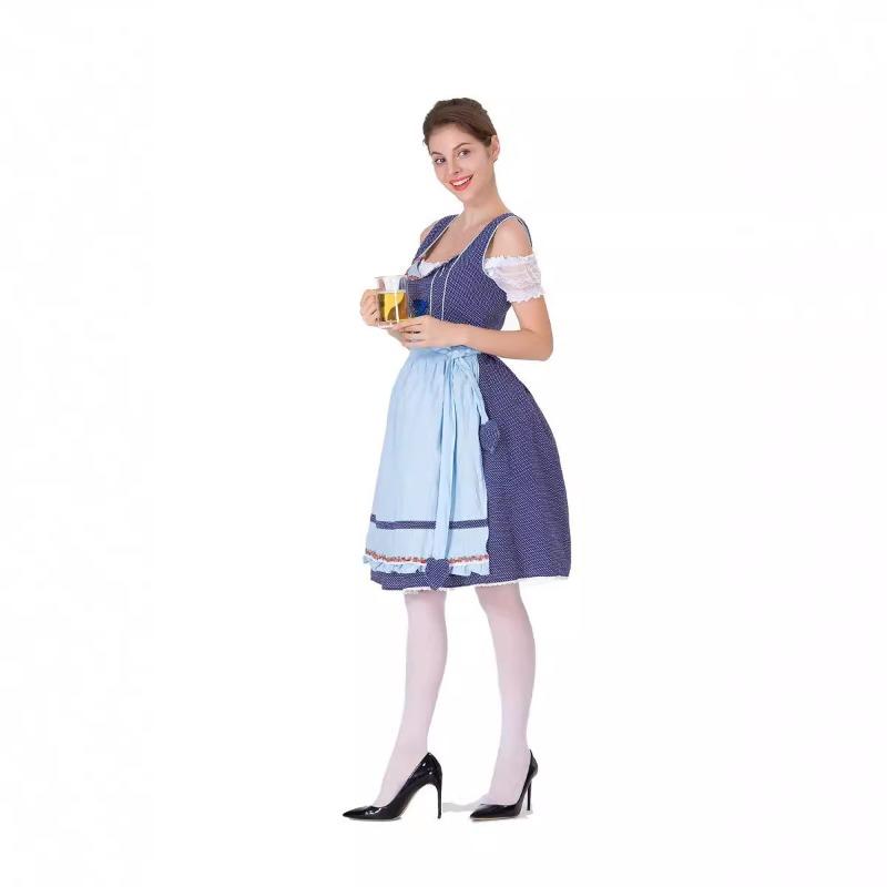 Adult Oktoberfest Costume Beer Girl Dress Restaurant Overalls Maid Clothing Set Women's Clothing