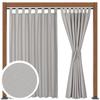 Terrace Curtain Mounted On Straps with Velcro 155X160 Cm Color Light Gray
