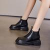 Leather Martin Boots, Women's Trend, the Same Thick-soled Heightening Foot Cigarette Boots, Autumn and Winter Breathable and Comfortable Chelsea Boots