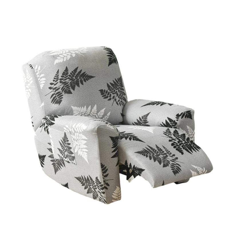 

4PCS Elastic Polyester Slipcovers Complete Protections Sofa Cover Slip Proo Scratch Resistant For Armchairs Print