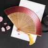 Carved Bamboo Folding Fan Vintage Chinese Style Hollow Fan Wedding Hand Fan Fragrant Party Prop Decor Gift Home Decoration