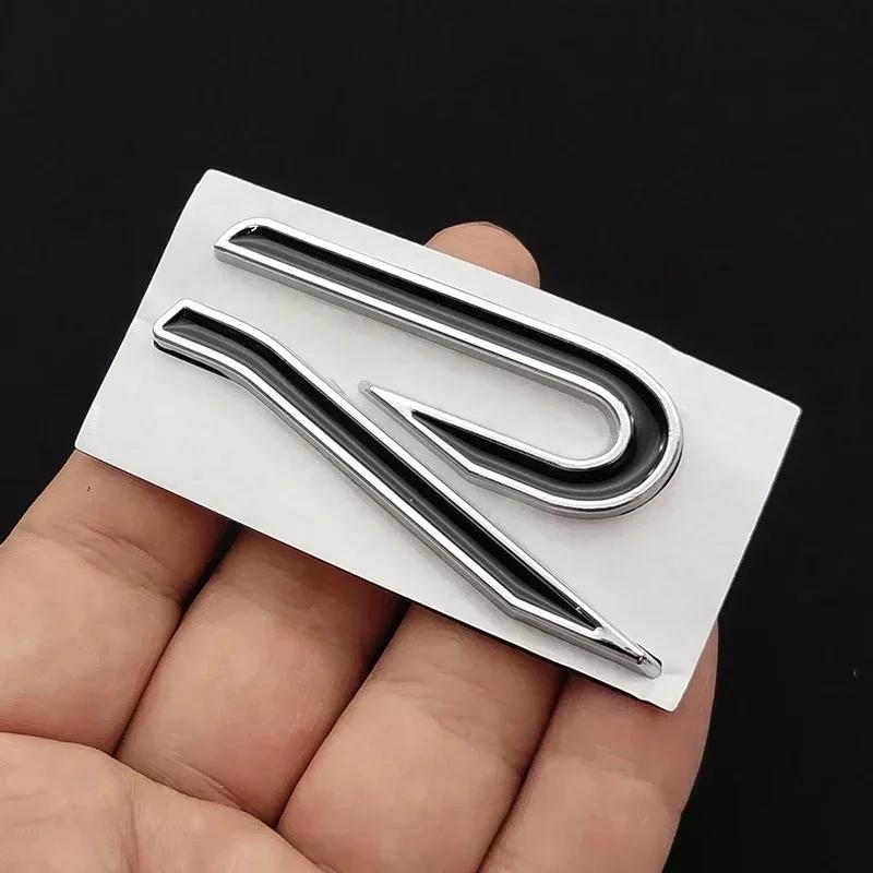 Insignia Emblema R de Metal 3D Pegatinas Calcomanías para Carrocería Cola Maletero para VW Volkswagen GTI R Rline Golf Beetle Passat Sharan Jetta BA5