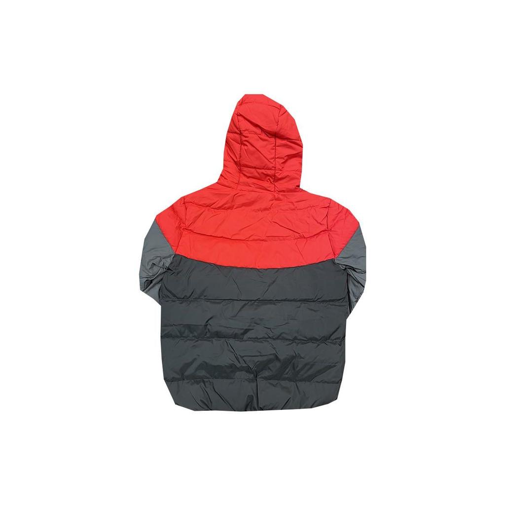 Nike Youth Sports Casual Hooded Windproof Warm Jacket Kids Jackets Red Gray DO3687-010