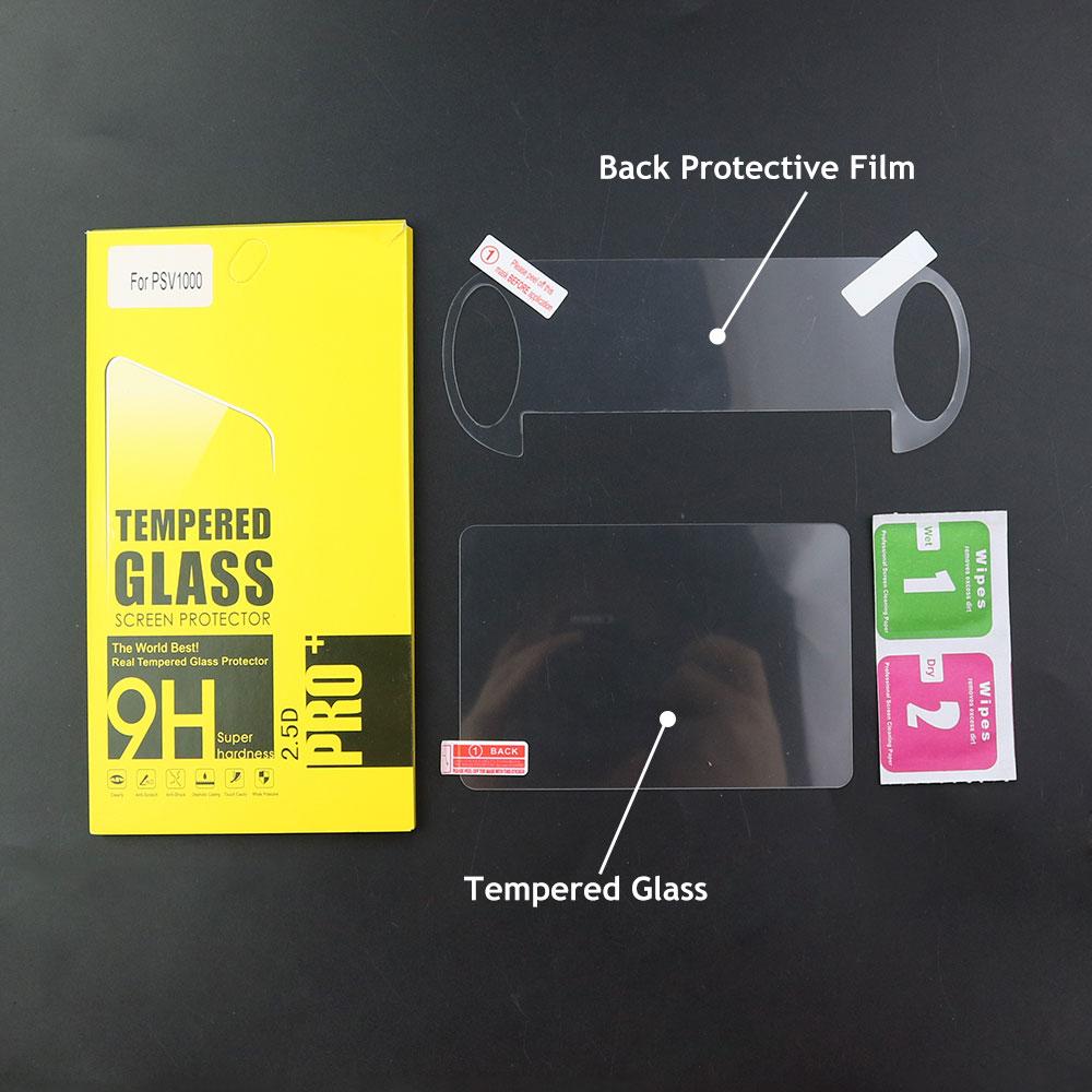 Tempered Glass Clear Full HD Screen Protector Cover Front Back Film Guard for Psvita PS Vita PSV 1000 2000 PSV1000 PSV2000
