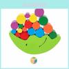 Wooden Childrens Moon Balance Beam Game With Stacking Blocks For Early Learning