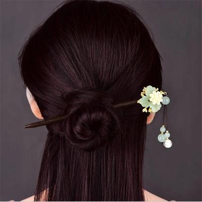 Holz-Haarnadeln im chinesischen Stil Han-Kleidungsaccessoires Haarnadeln Kinder Antike Kleidung Haarnadeln Kopfschmuck und Haarschmuck