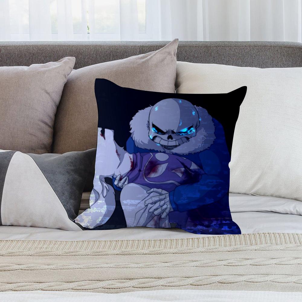 Game Undertale Pillow Case Short Plush Sofa Decorative Gift Home Double-sided Printing Cushion
